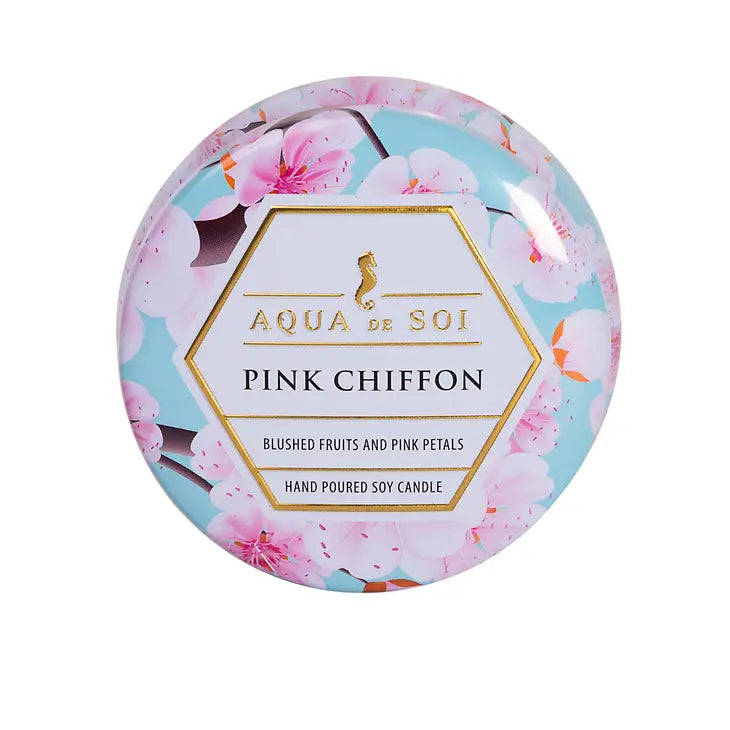 The SOi Company Aqua De Soi Pink Chiffon 9oz Tin AQ9PINKCH