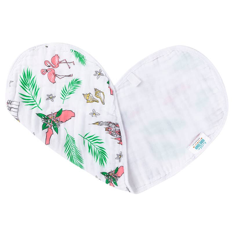 Florida Baby (floral) Burp/Bib Combo