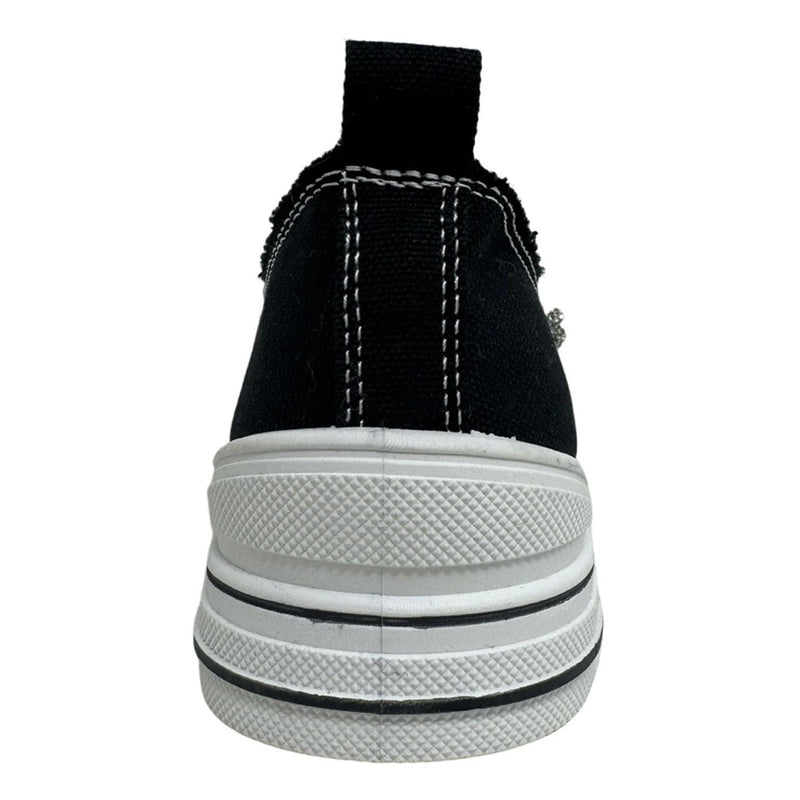 Aman Tennis Shoes with Rhinestone Shoe Laces - Black