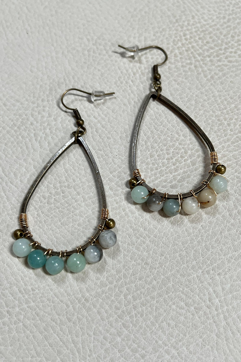 Cody Earrings Amazonite 068-66831-E