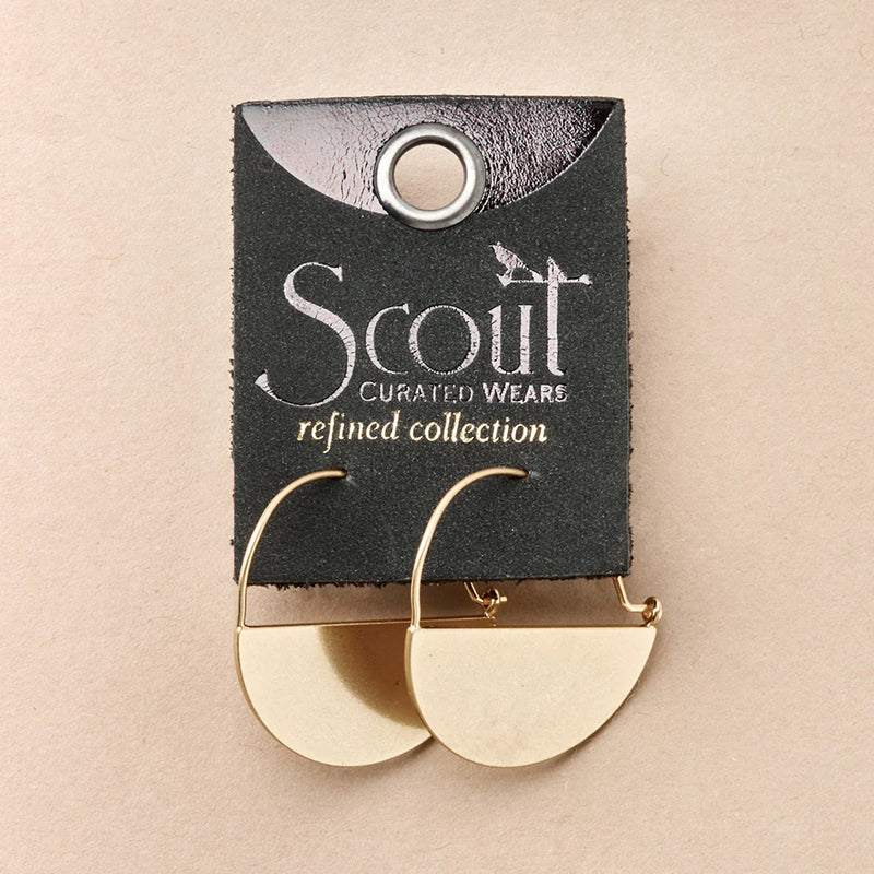 Scout - Refined Earring Collection - Lunar Hoop/Gold Vermei