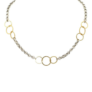 Erin Gray Allure Gold Trinity Statement Necklace in Mixed Metal