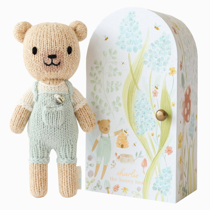 Cuddle+Kind Tiny Charlie the honey bear, gives 10 meals