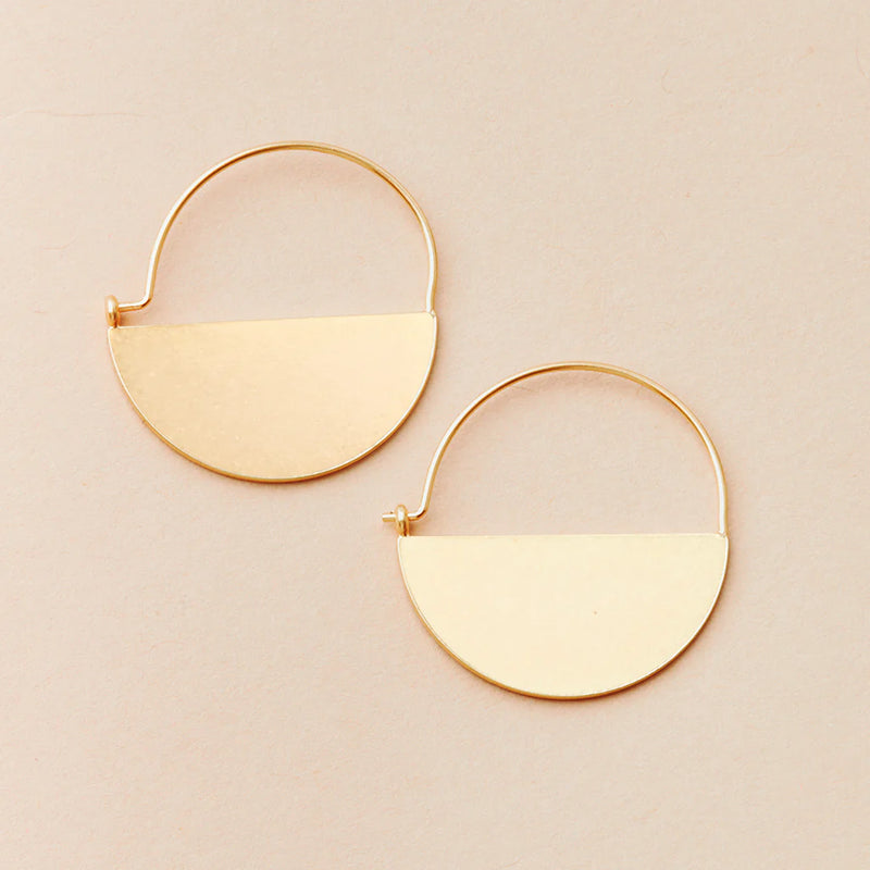 Scout - Refined Earring Collection - Lunar Hoop/Gold Vermei