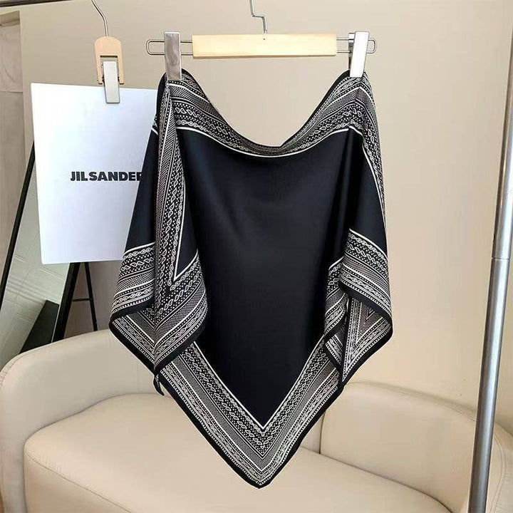 Printed Triangle Scarf – Bandana Style Wrap / Shawl