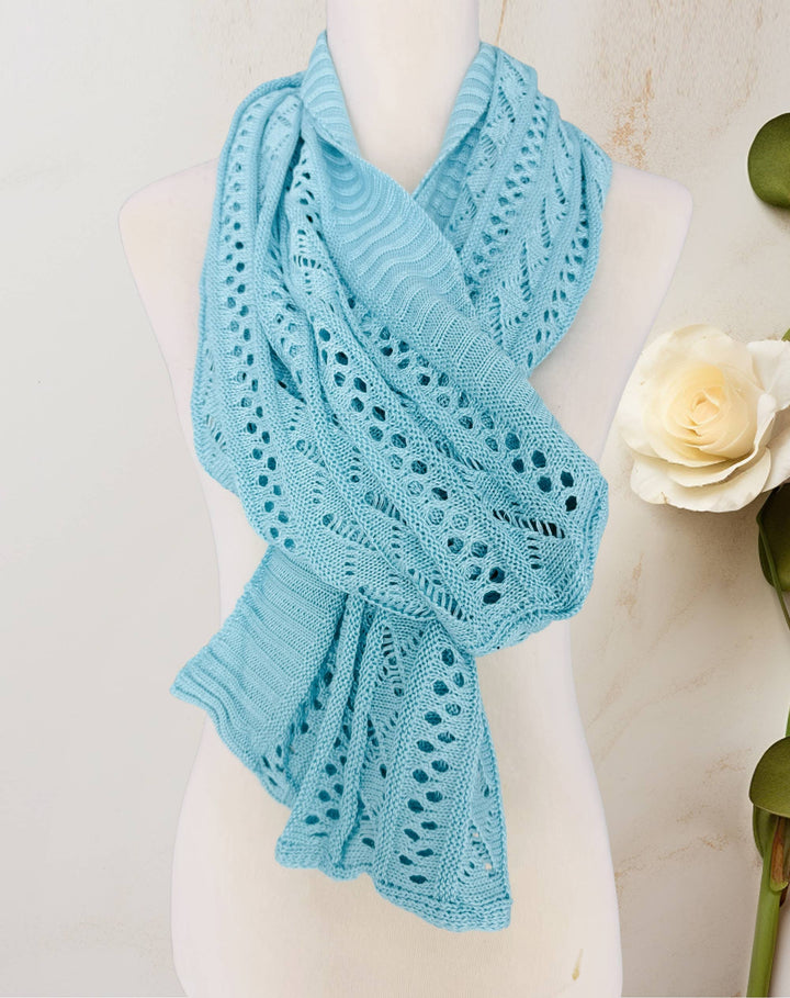 Two-Way Hollow Out Open-Front Sweater/Scarf