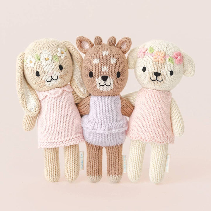 Cuddle+Kind Tiny Hannah the bunny (blush), gives 10 meals
