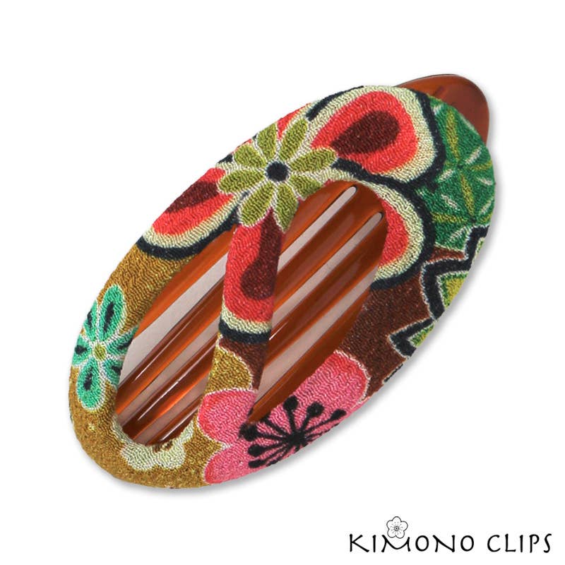 Kimono Clips - 355a Oval Swirl Assorted