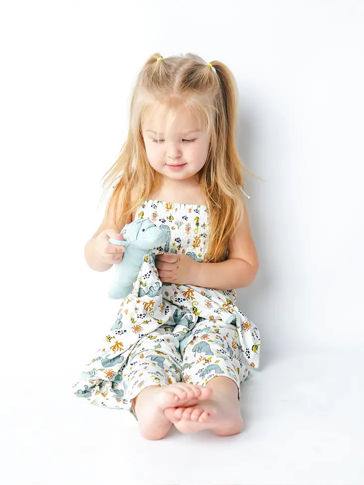 Emerson &amp; Friends Manatee Baby Gift Bamboo Baby Lovey LUV-108