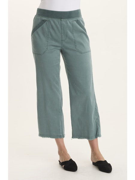 XCVI Daga Crop Pant - Ocean Storm Pigment