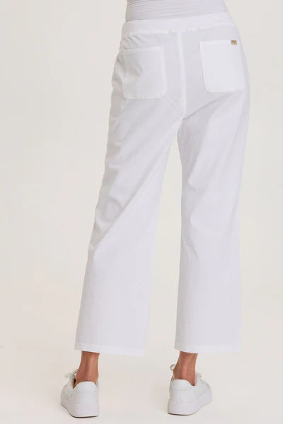 XCVI Darrow Zipper Pockets Pant  in White