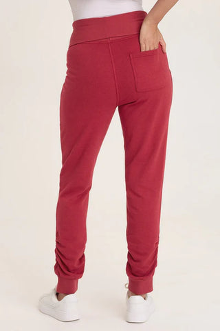 XCVI Wearables Yaegar Slim Leg Fleece 'Jogger' Pant  in Corundum