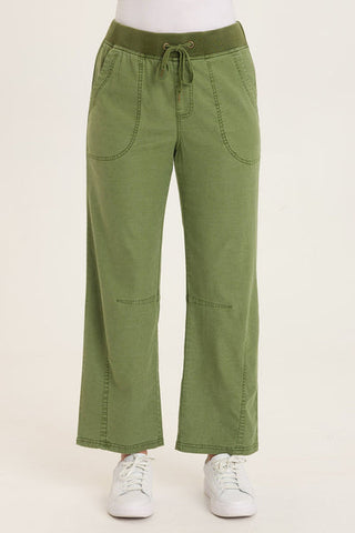 XCVI Wearables Mandell Twill Barrel-Like Pant in Apollo Pigment