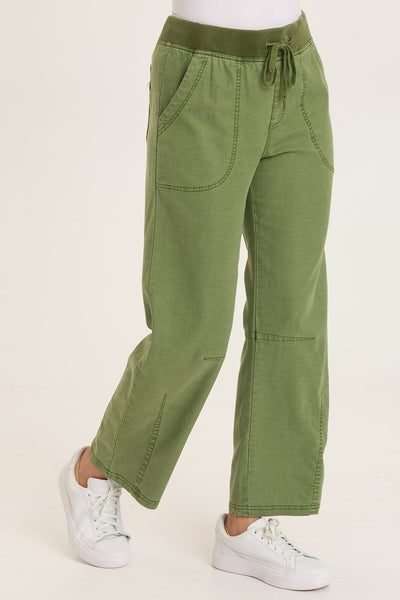 XCVI Wearables Mandell Twill Barrel-Like Pant in Apollo Pigment