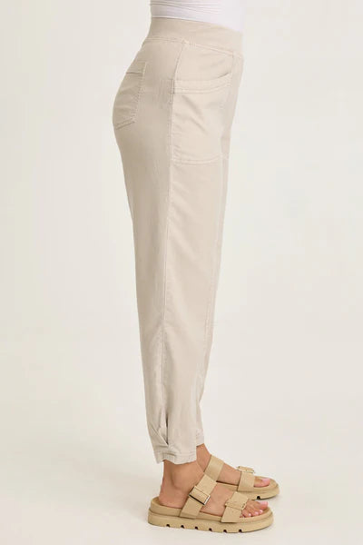 XCVI Wearables Beck Twill Barrel-Style Pant  in Clay Pot Pigment