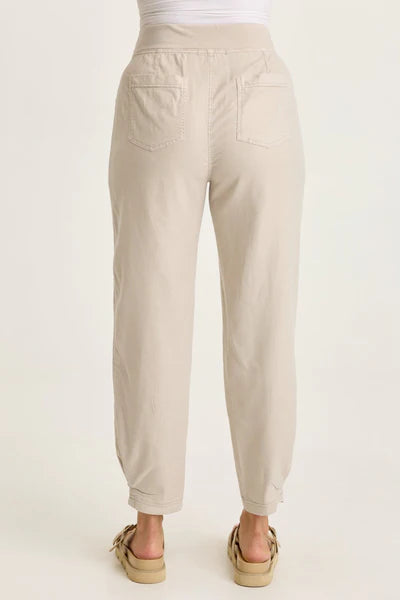 XCVI Wearables Beck Twill Barrel-Style Pant  in Clay Pot Pigment