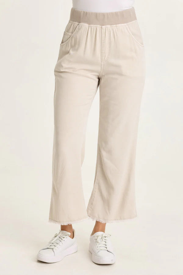 XCVI Wearables Lorilei Twill Five-Pocket Pant  in Clay Pot Pigment