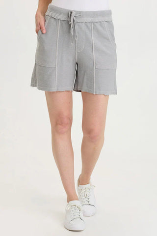 XCVI Elvio Crepe Knit 4-Pocket Short Soft Pebble Pigment