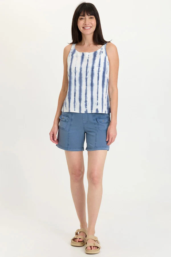 XCVI Prosper Twill Short Hypnotic Pigment