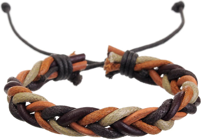 Leather Adjustable Bracelet - Oxford