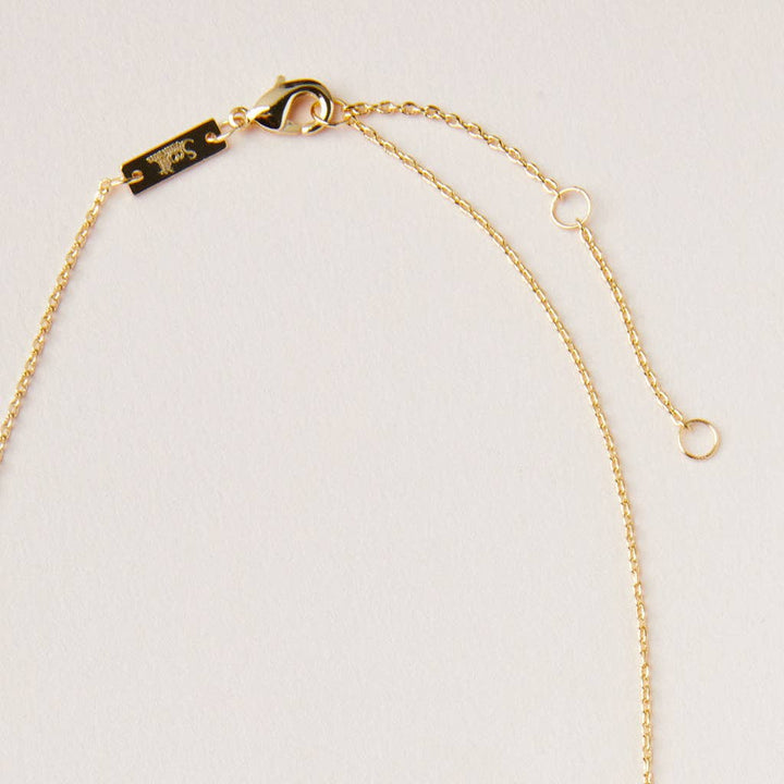 Stone Intention Charm Necklace - Dalmatian/Gold