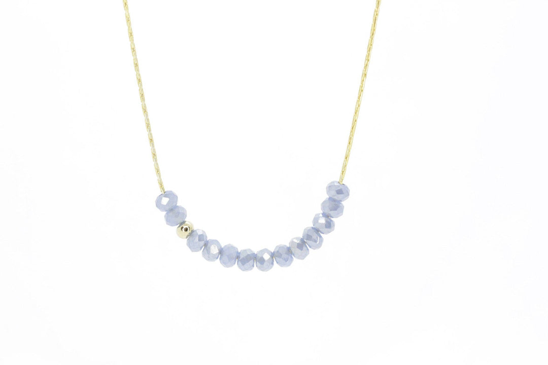 Salty Cali Sprinkle of Stormy Ocean Necklace