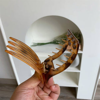 Elegant Rectangle Tortoiseshell & Solid Color Hair Clips