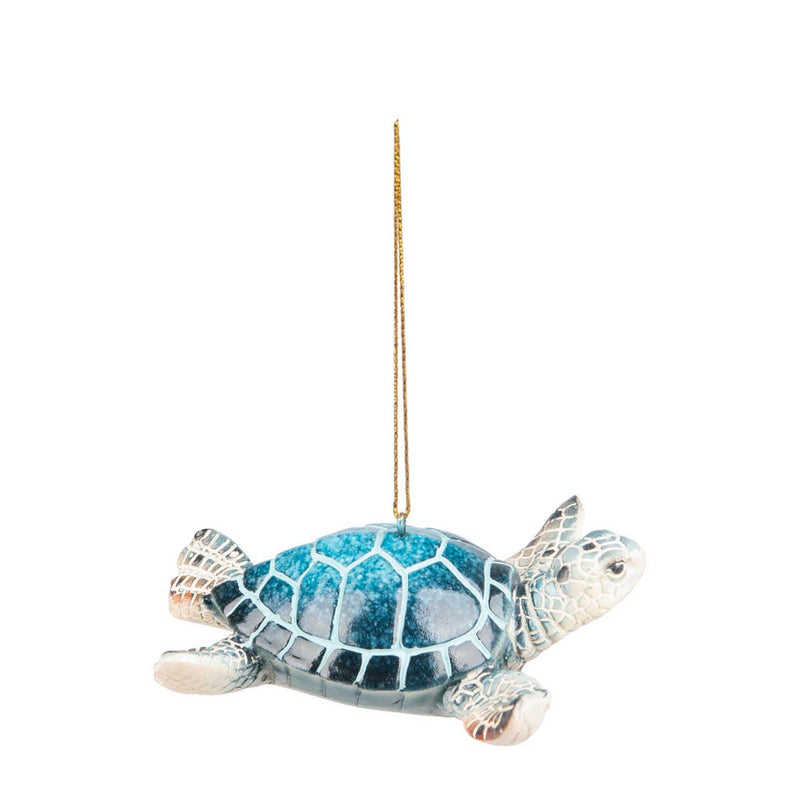 Christmas Cozumel Reef Blue Sea Turtle Ornament