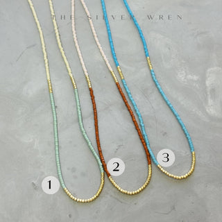 Lithe Beaded Necklace - Choose  your color