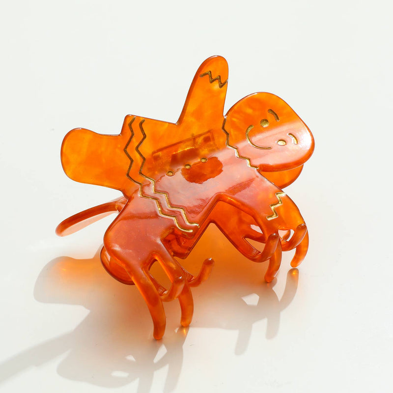 Gingerbread Man and Lady | Holiday Claw Clip