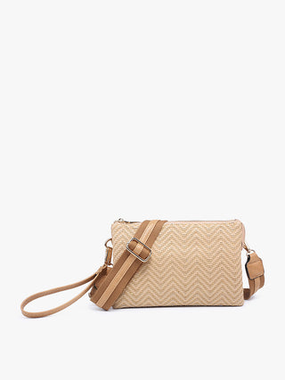 Izzy Woven Diagonal Crossbody w/ Guitar Strap - Assorted Colors