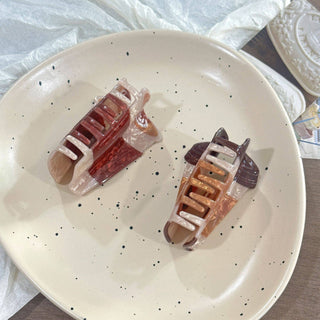 Simulation Coffee & Croissant Hair Claw Clips