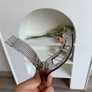 Elegant Rectangle Tortoiseshell & Solid Color Hair Clips