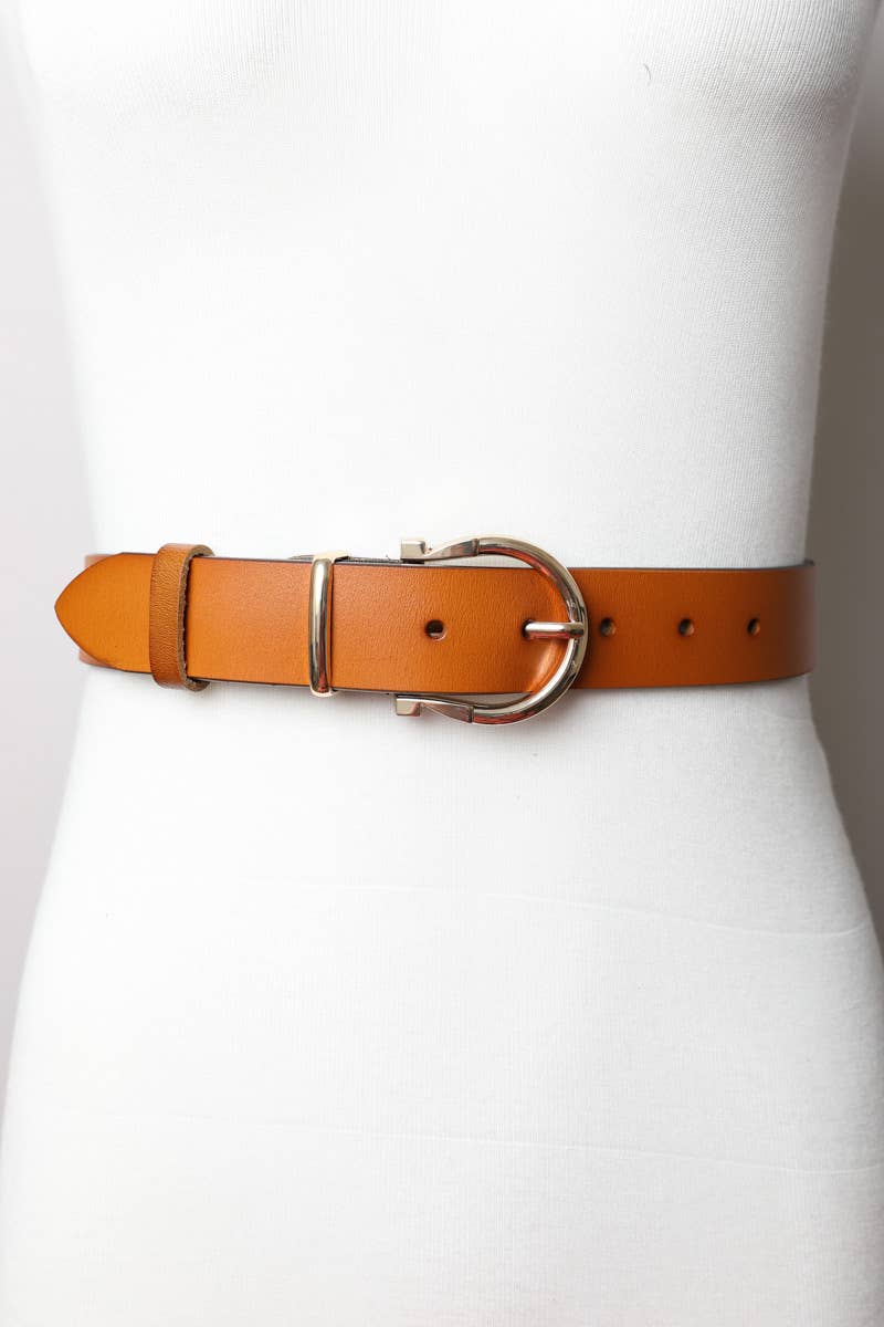 Chic Horseshoe Gold Buckle Belt – Western Style Vibes 🧲