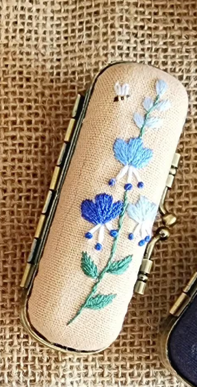 Vintage Embroidered Lipstick Case (NO MIRROR)