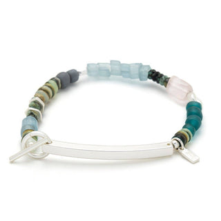Scout Hidden Message Bracelet - Boss B♥tch/Rose Quartz/Silver