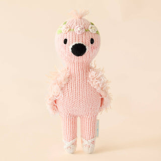 Cuddle+Kind Tiny Penelope the flamingo, gives 10 meals