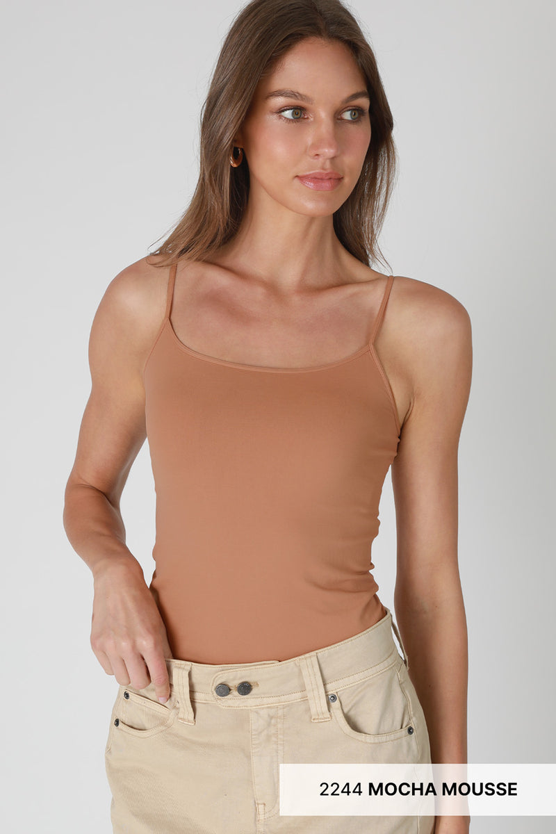 NIKIBIKI Women Seamless Premium Classic Camisole  One Size - Mocha Mousse