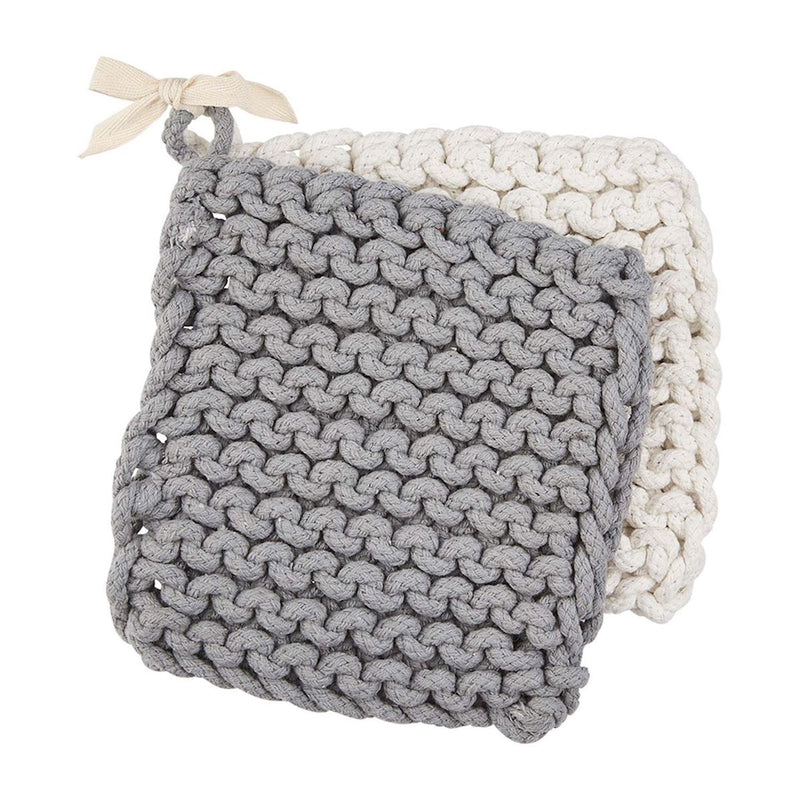 Mud Pie Crochet Pot Holder Set - 2 Styles 41170012