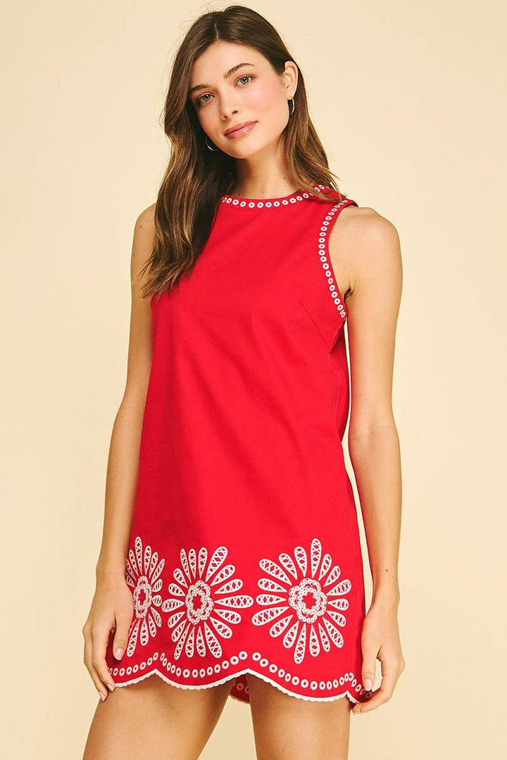 The Marisol Mini Dress in Red