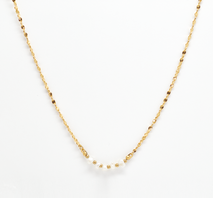 Salty Cali Pearl &amp; Chain Necklace~ Salty Shells
