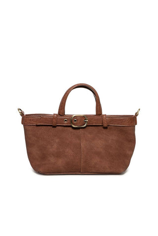 Joy Susan Aspyn Small Belted Sueded Tote Crossbody
