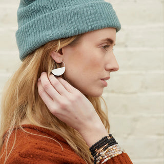 Scout - Refined Earring Collection - Lunar Hoop/Sterling Silver