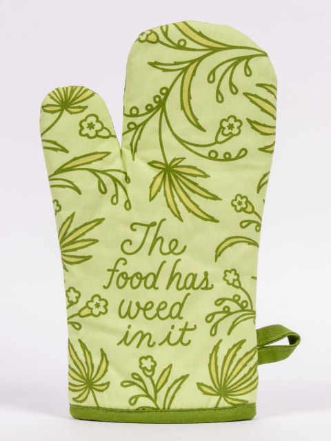 Blue Q Oven Mitt - The Food Has Weed