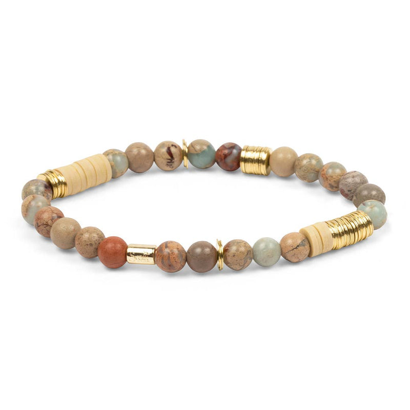 Intermix Stone Stacking Bracelet - Aqua Terra