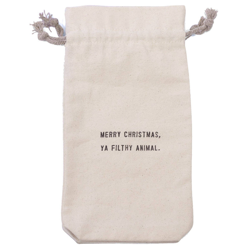 Wine Bag - Merry Christmas Ya Filthy Animal (Seasonal)