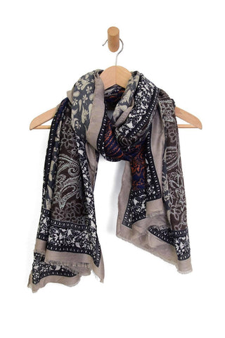 Paisley Flowers Scarf
