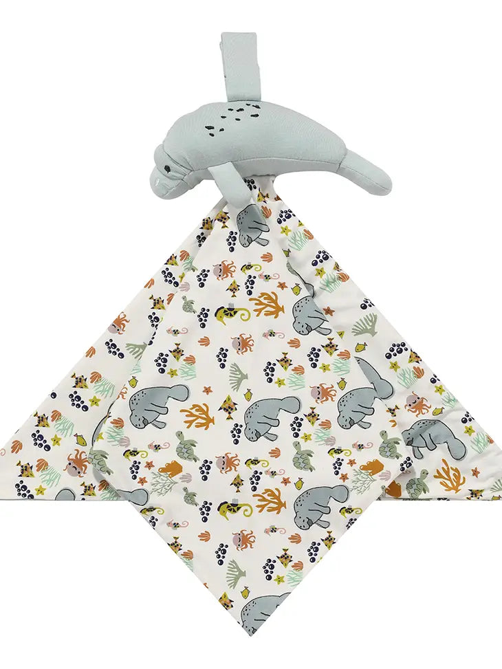 Emerson &amp; Friends Manatee Baby Gift Bamboo Baby Lovey LUV-108