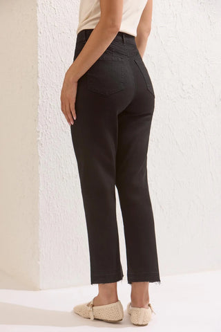 Tribal Sophia Curvy Micro Flare Jeans Black