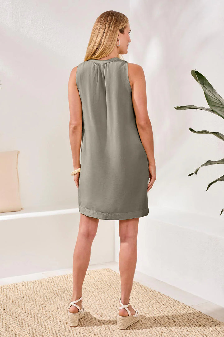 Tribal Flowy Sleeveless V-Neck Dress - Cactusclay